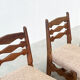 Set of four dining chairs by Guillerme & Chambron