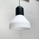 Minimalist bell-shaped pendant lamp in metal and glass, Italian by Sebastian Herkner for Classicon.