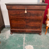 Commode ancienne bois et marbre