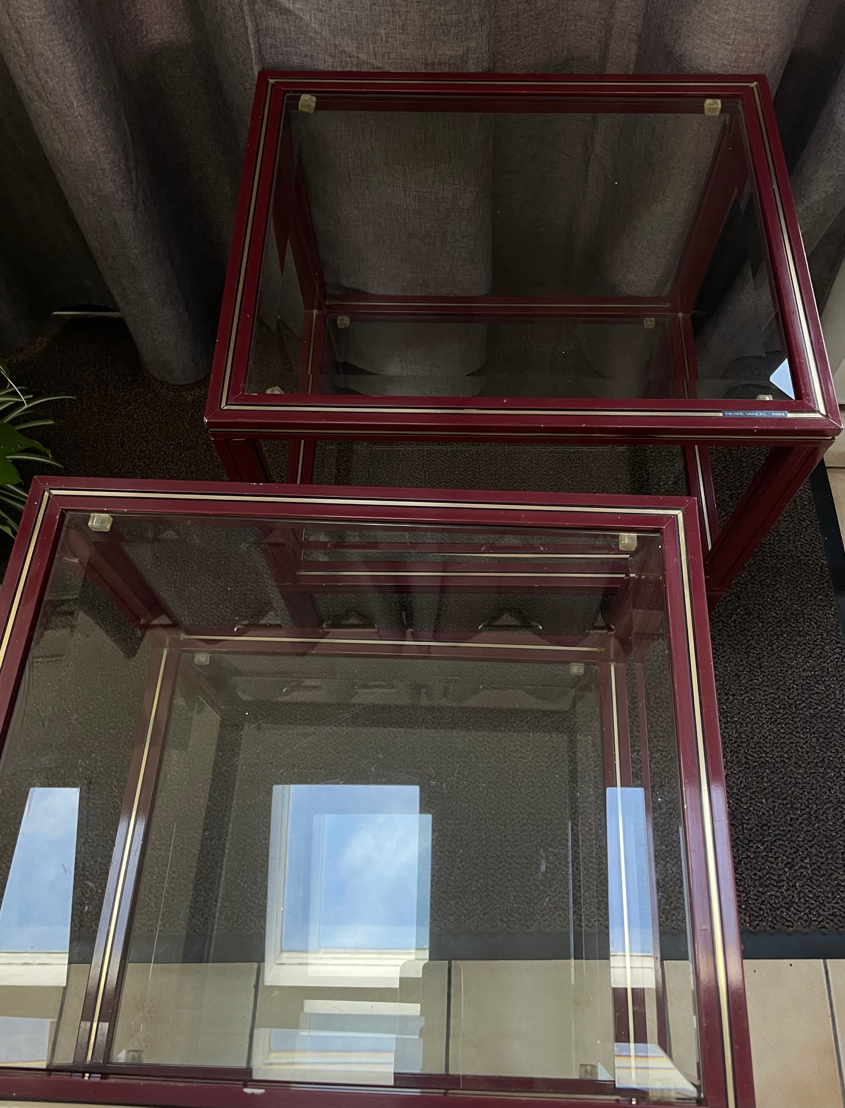 Pair of side tables or bedside tables