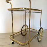 Golden dessert on wheels