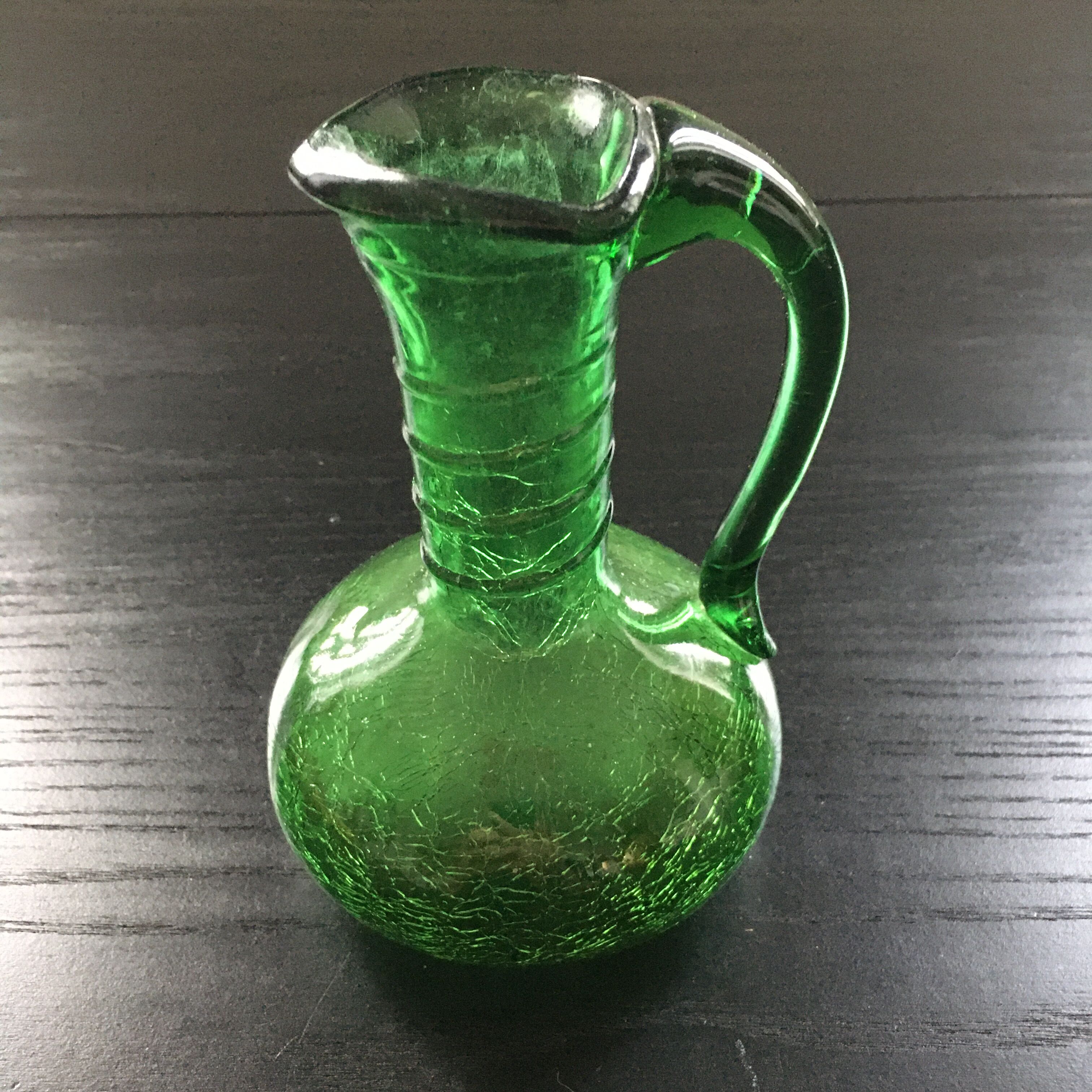 Green Italian carafe