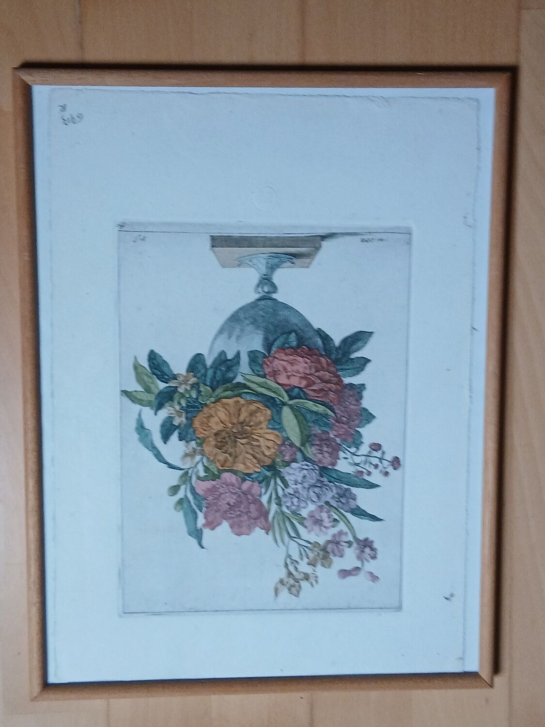 Vintage Botanical Engraving - Louvre Museum Edition - 18th Century Bouquet
