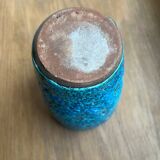 Petit vase fat lava bleu