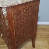 Louis XV - Louis XVI Transition style marquetry chest of drawers