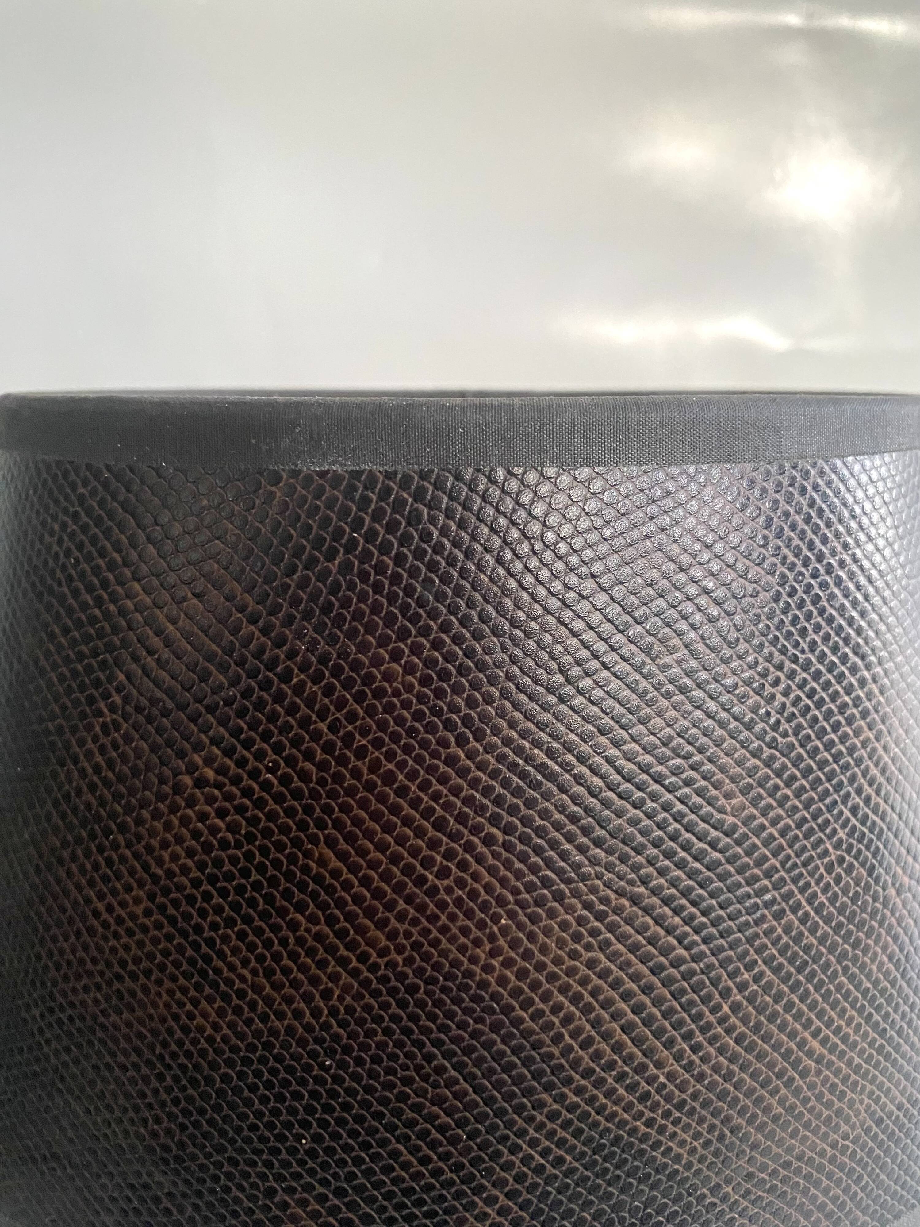 Bronze lamp, 2M fabric cable, sewn lampshade.