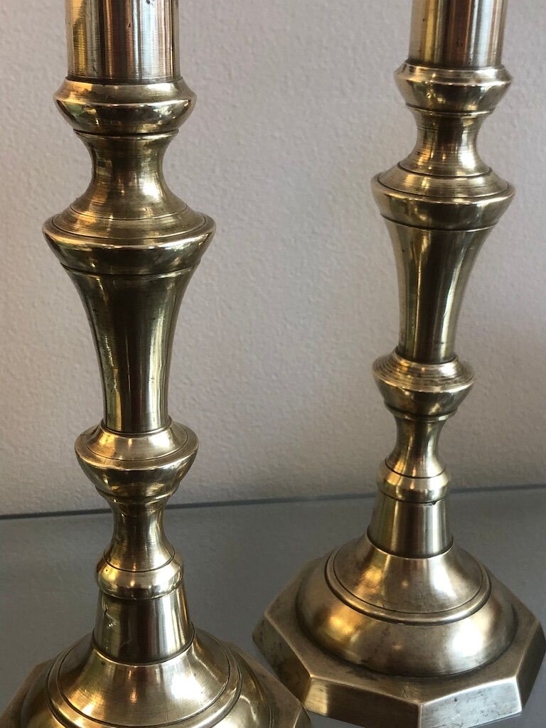 Couple of brass candlesticks