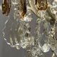 Antique French chandelier 170 cm with Louis XVI style chain in crystal.