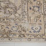 7x9 Navy Blue & Beige Classic Persian Rug, 202x282Cm SK 20114