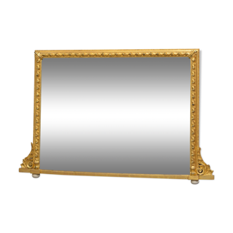 Victorian giltwood wall mirror - 127x83cm