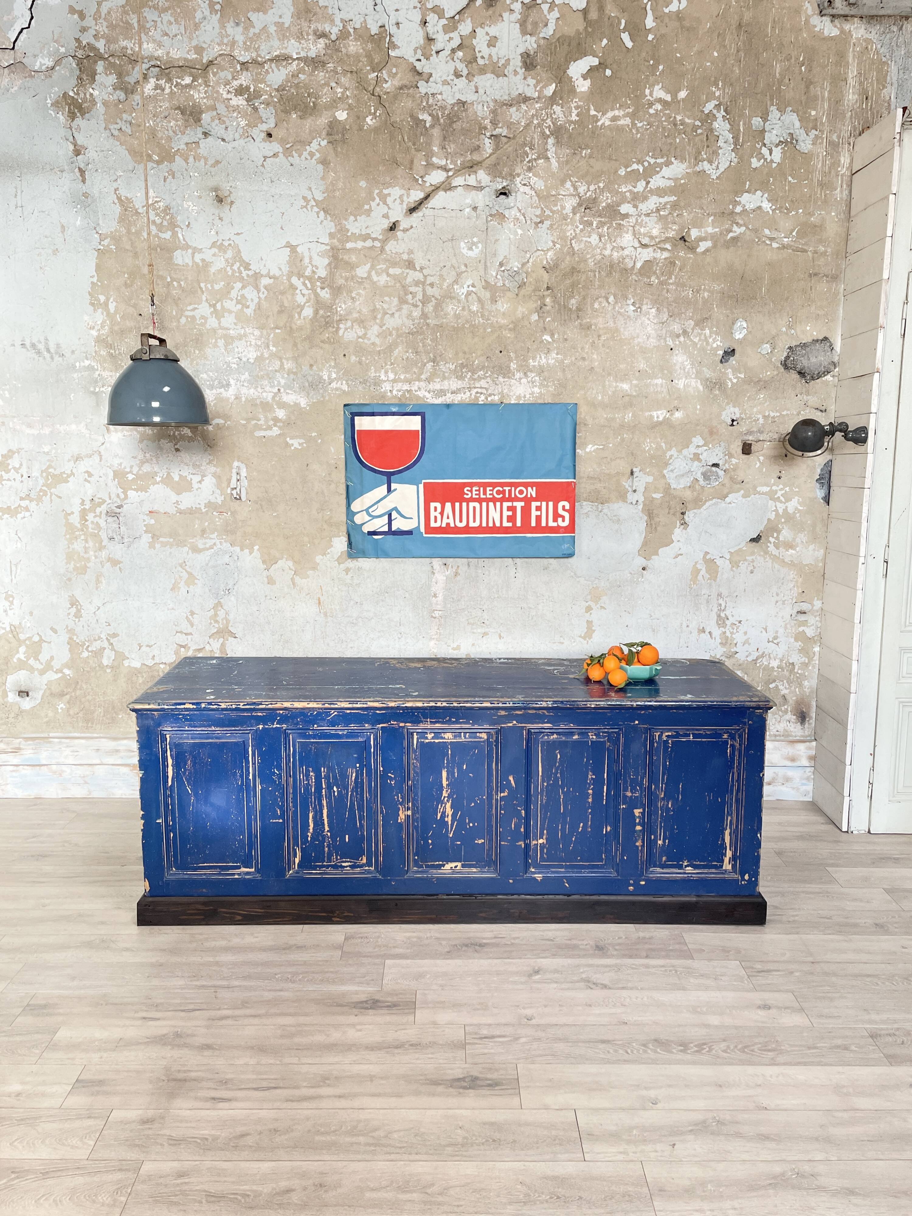 Commercial bank weathered wood panel.