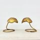 Pair of Mid-century table lamp leaf , 1970s