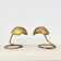 Pair of Mid-century table lamp leaf , 1970s