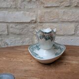 Old sauce boat on fixed frame Guadeloupe Saint Amand ceramic model
