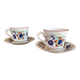Duo cups English porcelain