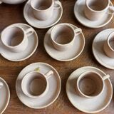 12-cup service with saucers and a pourer - Vieux grès de la Tour