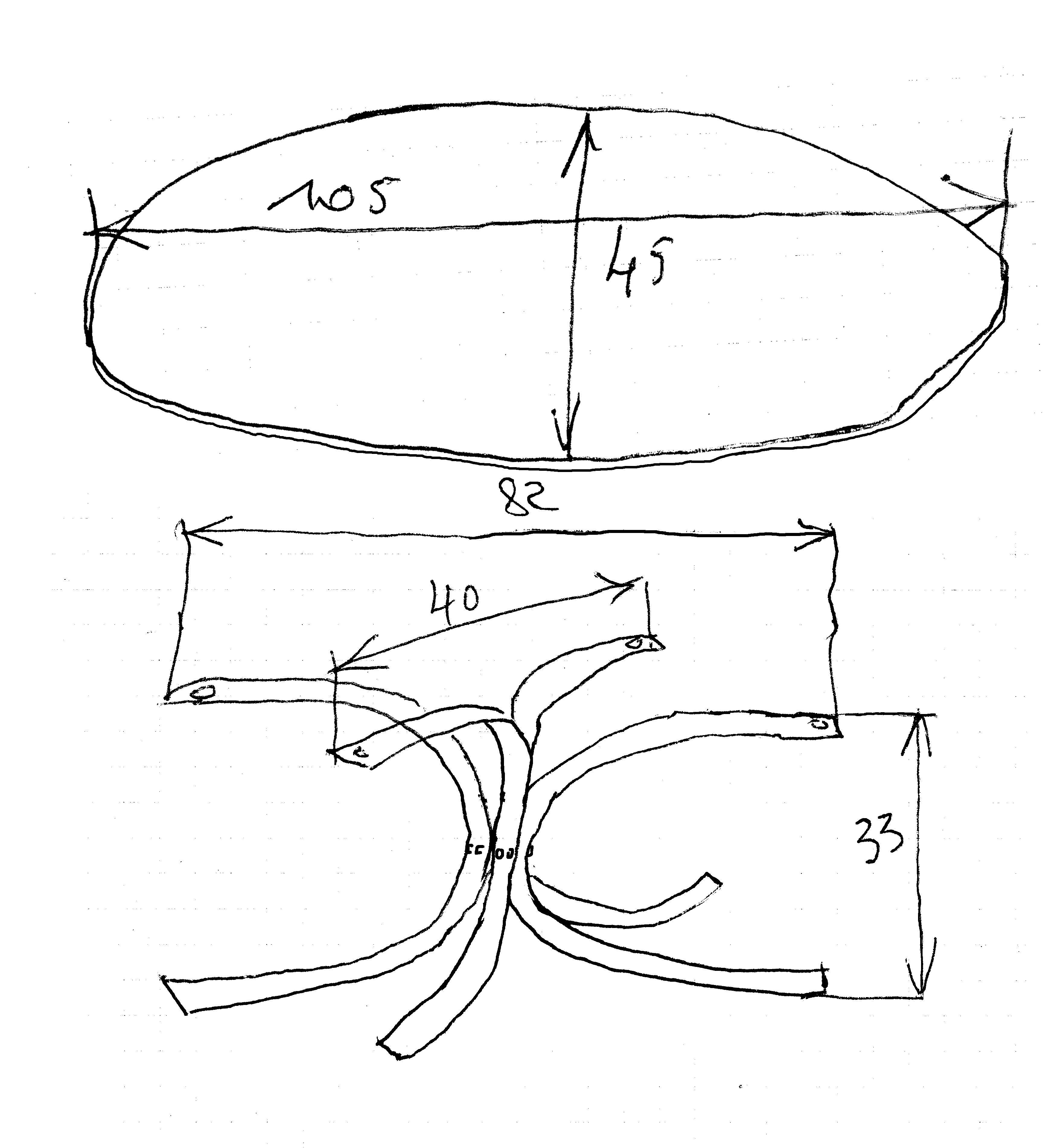 Stainless coffee table 70s