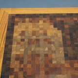 1980s Danish end-grain mosaic coffee table by Middelboe & Linduma for Tranekaer