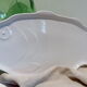 White porcelain fish dish