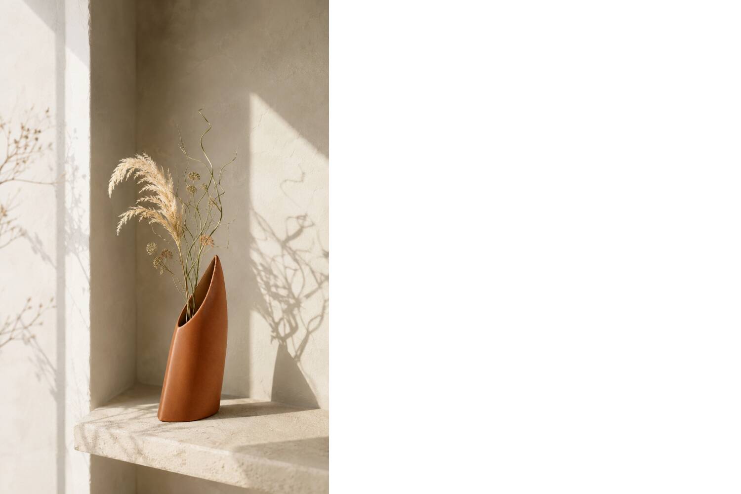 Mid-Century German Modern Stoneware Brick Red Vase from Asa Selection, 1980