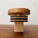 Mid-century wooden candlestick, 1960s
