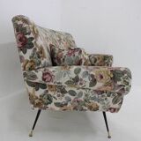 1950s Italian Curved "Banana" 3-Seater Sofa