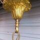 Superb 6-light chandelier in gilded bronze in Louis XVI style, in working condition.