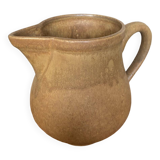 Ancien pichet rhodaceram grès beige made in france vintage