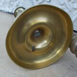 2 antique candle holders