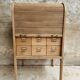 Antique roller shutter cabinet oak chest of drawers