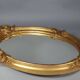 Mirror 55x39 cm rebate 40x30 cm wooden frame fine gold stucco dated 1908 SC414
