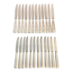 Set of 24 Art Deco knives silver metal
