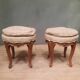 Paire de tabouret  rond style Louis XV