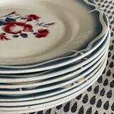 8 flat plates digoin sarreguemines