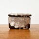 West German pottery box, fat lava WGP from the mid-century with lid, 1960s.