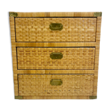 Mid-Century Modern Dresser, Rattan