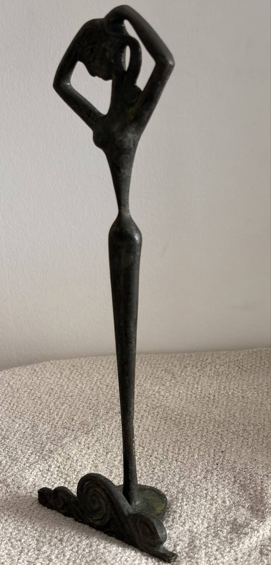 Vintage 1960s Mid-Century Modern Oxidized Bronze Aphrodite Statue