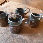 Set of 4 original digestive glasses