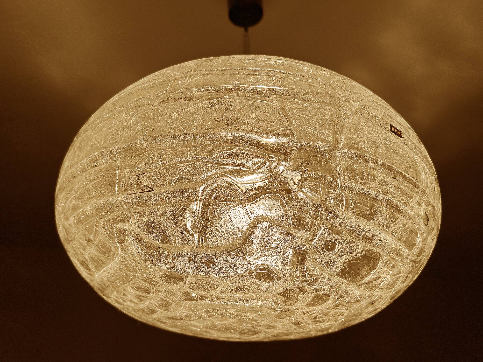 Vintage Murano Glass Pendant Light, 70s
