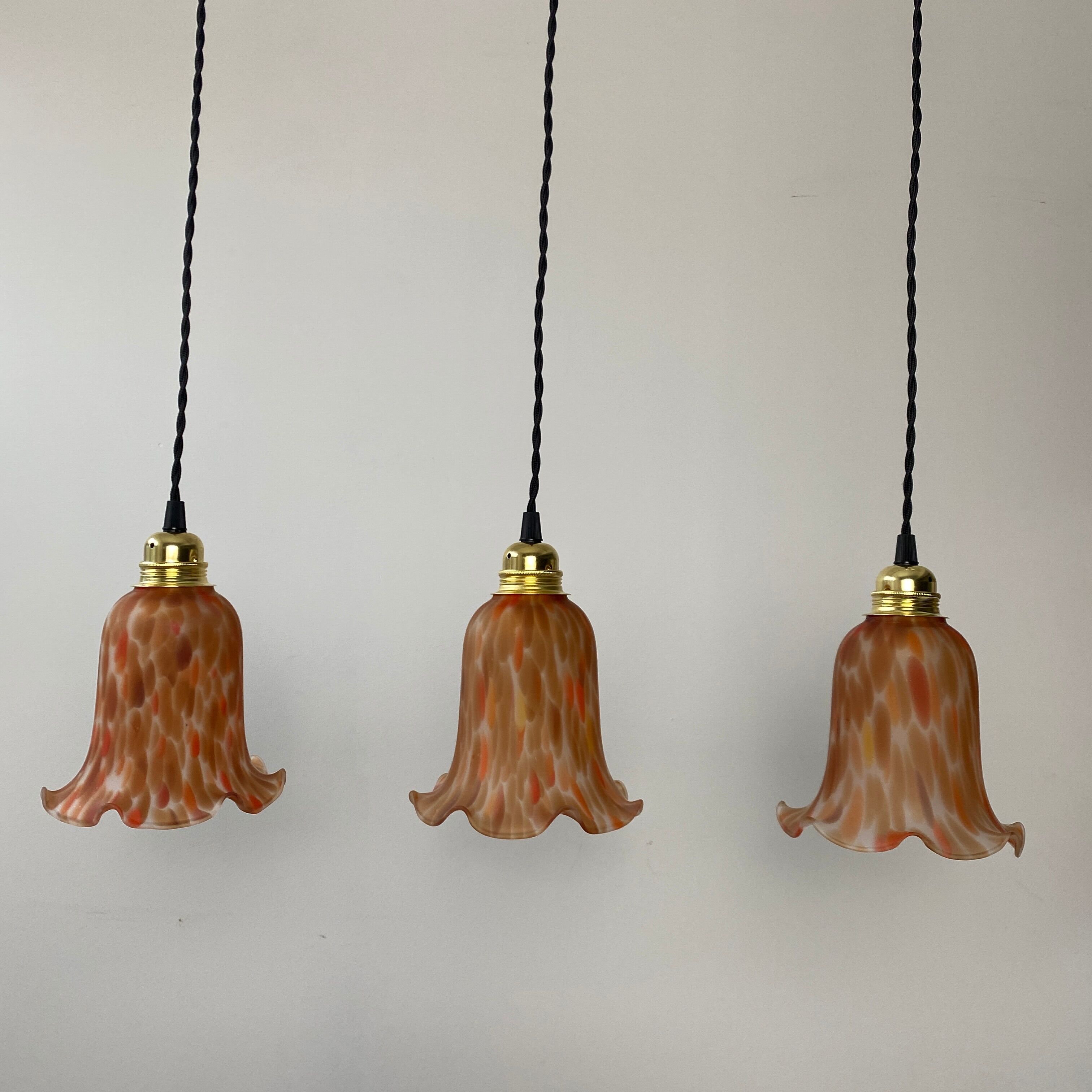 Lot 3 old vintage tulip suspensions