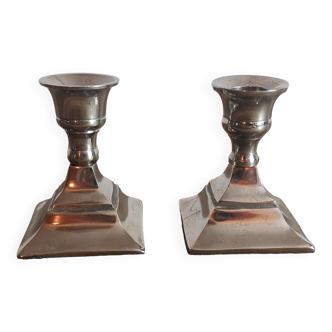 Pair of silver candlesticks