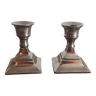 Pair of silver candlesticks