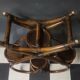 Authentic vintage wicker rattan plant stand planter.