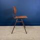Ensemble de 4 chaises école bois années 70 Pays bas