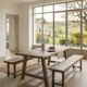 Old farmhouse benches - solid oak wood