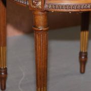 Pair of Carved Golden Wood Accent Chairs