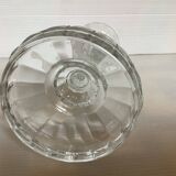 Molded glass candle holder