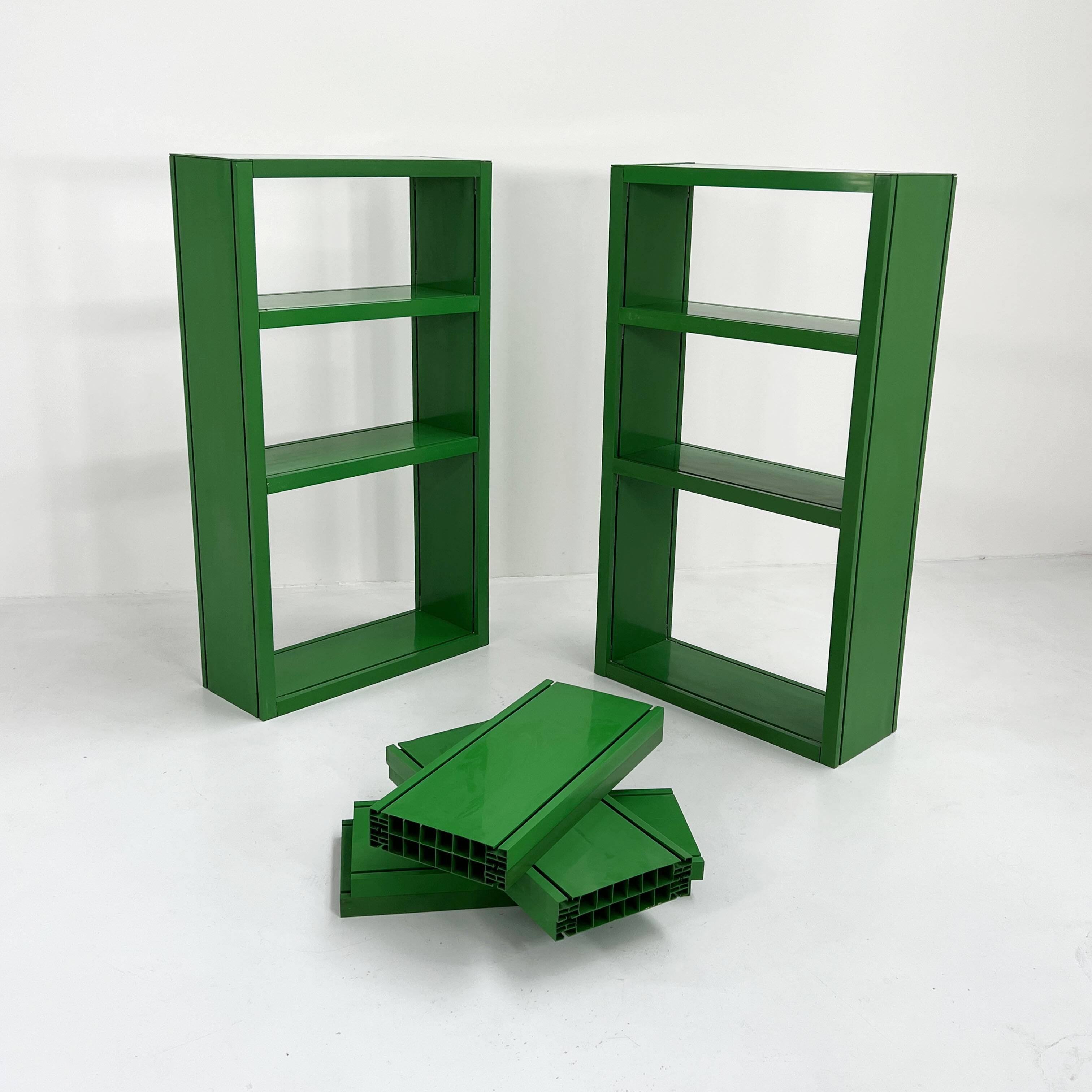 Green "Dodona 300" modular shelf by Ernesto Gismondi for Artemide, 1970