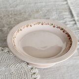 Antique Longwy compote in pink earthenware - Betty series - Art Deco design