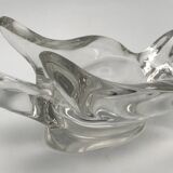 Bird-shaped paperweight, crystal swallow